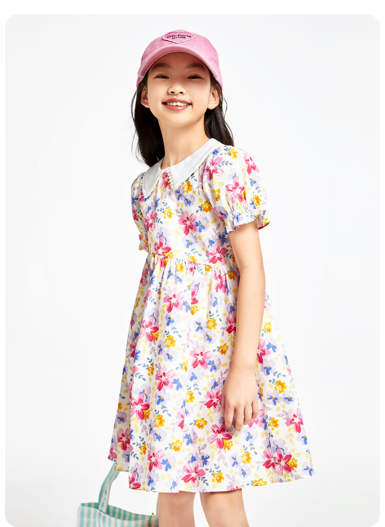 Annil Girls' Short-Sleeve Dress, Summer 2024 6