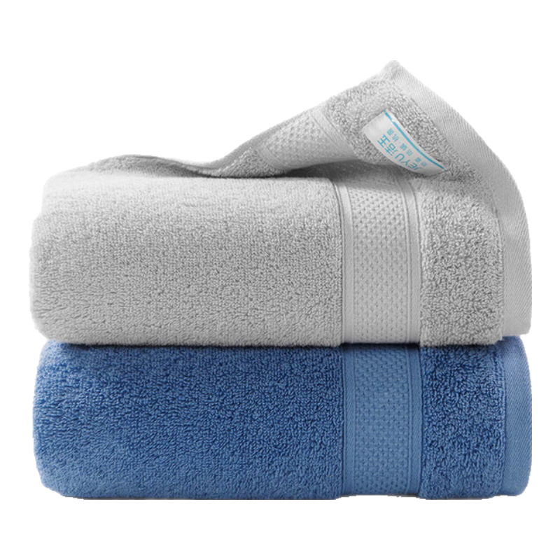 Jieyu Towels, 110g, 5A Antibacterial, 100% Pure Cotton, Xinjiang Cotton, Odor-Resistant, Soft, Absorbent, Face Towels, Pack of 2, Baierma