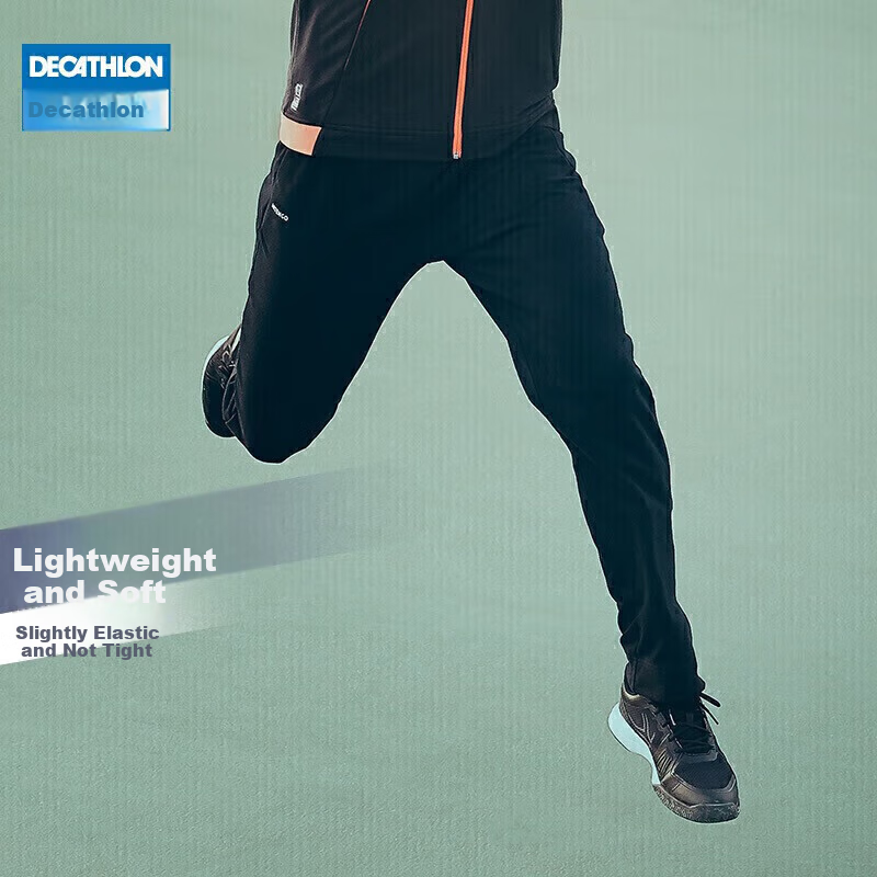 DECATHLON Sports Long Pants, Quick-Dry Trousers, Casual Pants, Athletic Quick-Dry Style - Navy Blue S - 2886070
