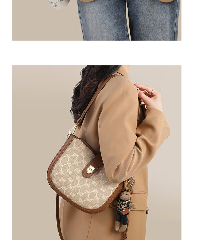 Aiqinghai Handbag, Women's Crossbody Bag, Shoulder Saddle Bag, Large Capacity, Niche Birthday And Mother's Day Gift, Practical Present for Mom 5