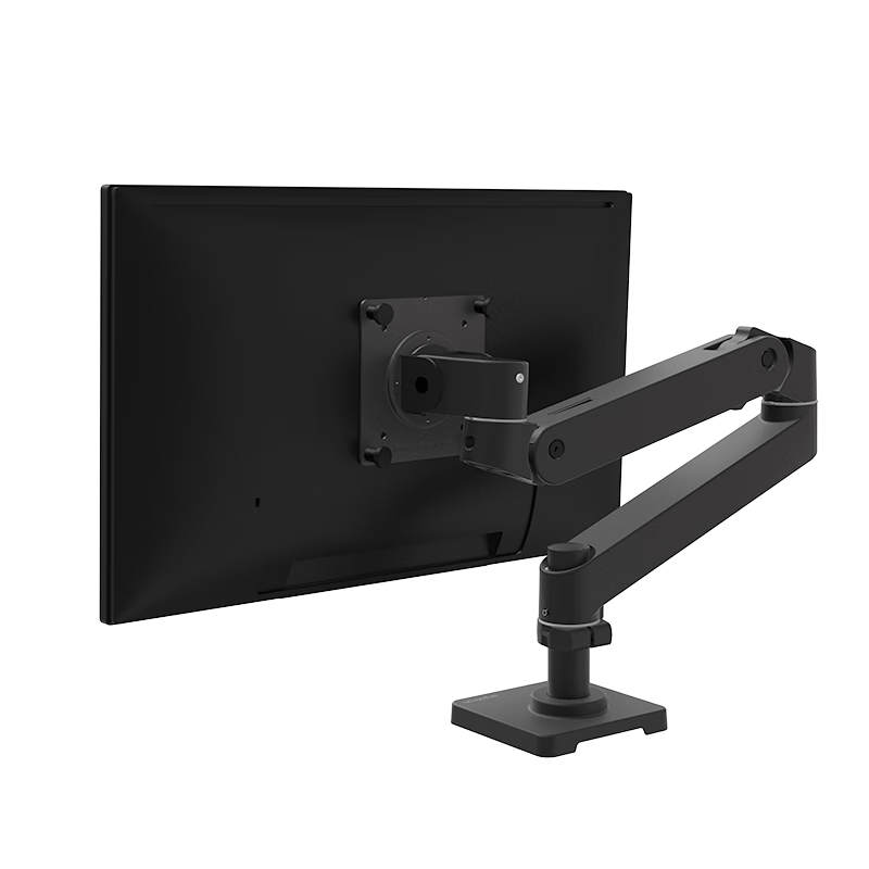 ERGOTRON Newly Upgraded LX PRO Desktop Monitor Stand, Computer Height Adjustable Telescopic Mechanical Arm, 45-682 Matte Black