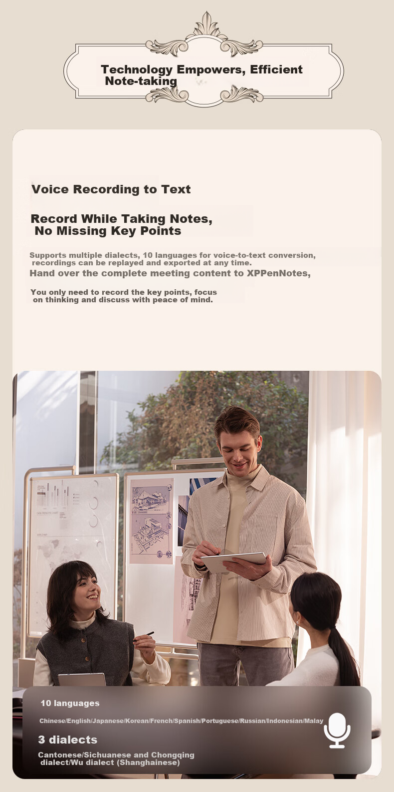 XP-Pen [Color Note Tablet] Handwriting Electronic Notebook, Meeting Record Smart Office Pad E-Ink Book E-Reader Magic Note Pad 6