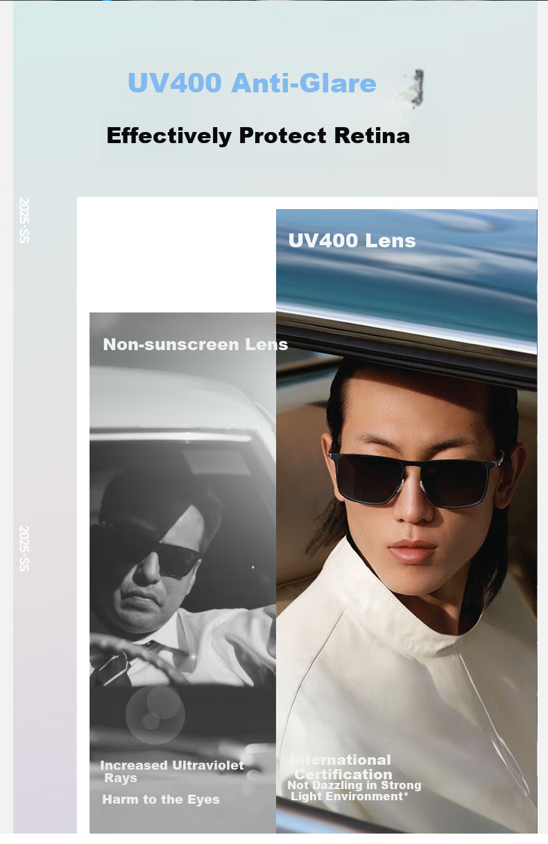 CAPONI Carbon Fiber Photochromic Sunglasses for Men, Polarized Driving Sunglasses, UV Protection Glasses for Day And Night Use 8