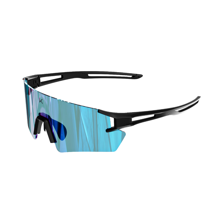Keep Day and Night Dual-Use Color-Changing Cycling Goggles Marathon Outdoor Windproof Sandproof Road Bike Coated Ice Blue