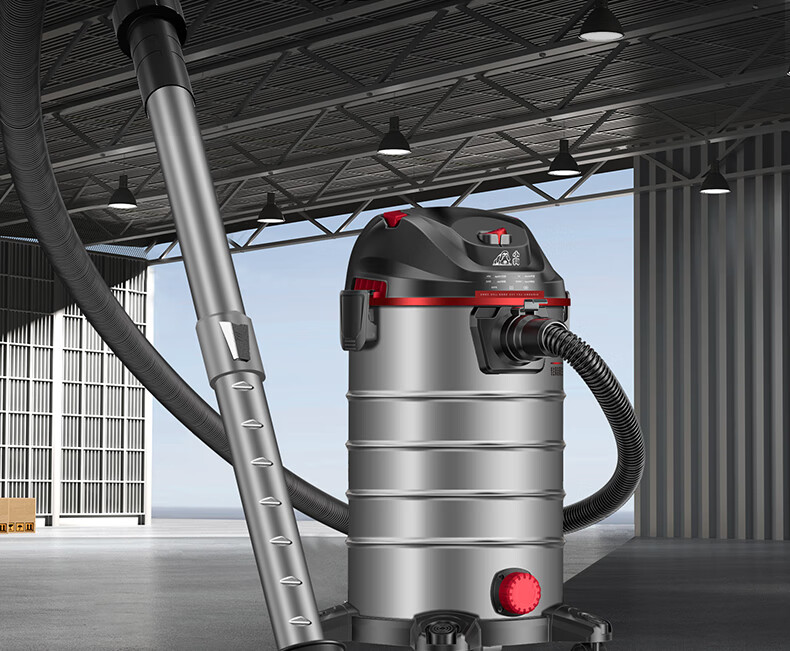 Xiaogou Industrial Vacuum Cleaner, 3000W Peak Power, High Suction, Dry/wet/blow Three-In Vacuum Cleaner for Home Use, Factory Workshop, Hotel, Commercial Use, Car Cleaning, Post-Clearing T010S 1
