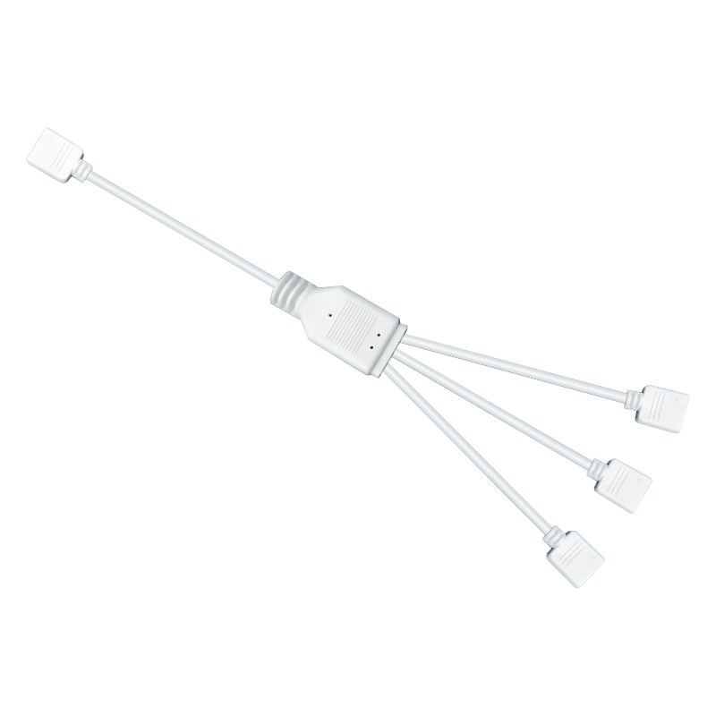 LinkStone Motherboard ARGB Fan Splitter Cable, 5V 3-Pin Extension Cord, Computer Case Fan Hub, One-To Adapter