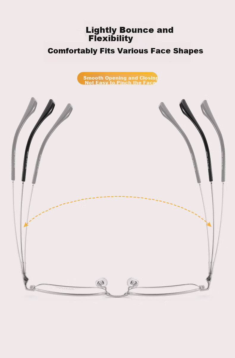 Yupintang Reading Glasses for Men And Women, Japanese Imported Materials, Anti-Blue Light Lenses, Fashionable Business Style, Sold by JD, 300 Degrees, Father's Day 3