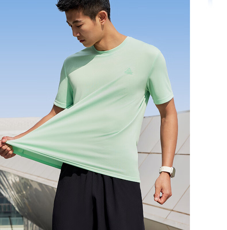 Peak Quick-Dry Men's Sports Set Summer Running Casual Breathable Badminton Two-Piece Short Sleeve and Shorts DF152007 112