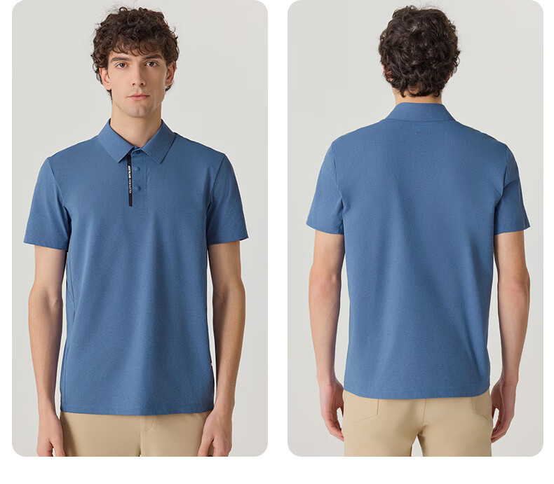 NORTHLAND Men's Moisture-Wicking Quick-Dry Polo Shirt, Outdoor Sun Protection, Elastic Antibacterial Collared Short-Sleeve T-Shirt for Me 14