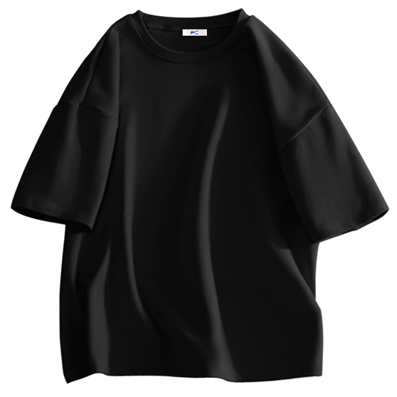 Huili Women's Short-Sleeve T-Shirt, 2026 New Summer Style, White Regular Shoulder Tee, Plus Size Loose-Fitting Pure Cotton Top for Curvy Wome