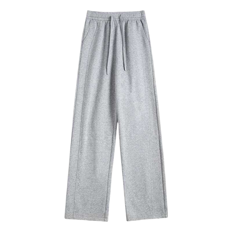 LangSha Women's Sports Pants, Spring And Autumn 2026 New Style, Slim-Fit Banana Wide-Leg Trousers, Versatile High-Waist Casual Straight-Leg Sweatpants