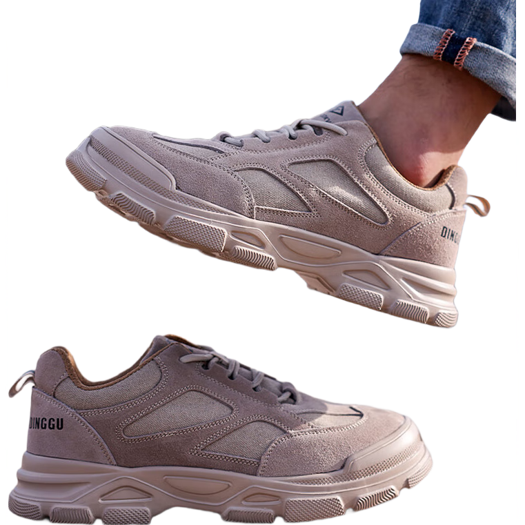 Dinggu Men's Labor Protection Shoes Four-Season Slip-Resistant Wear-Resistant Anti-Smash Anti-Puncture Steel Toe Worksite JD11822ZJ38