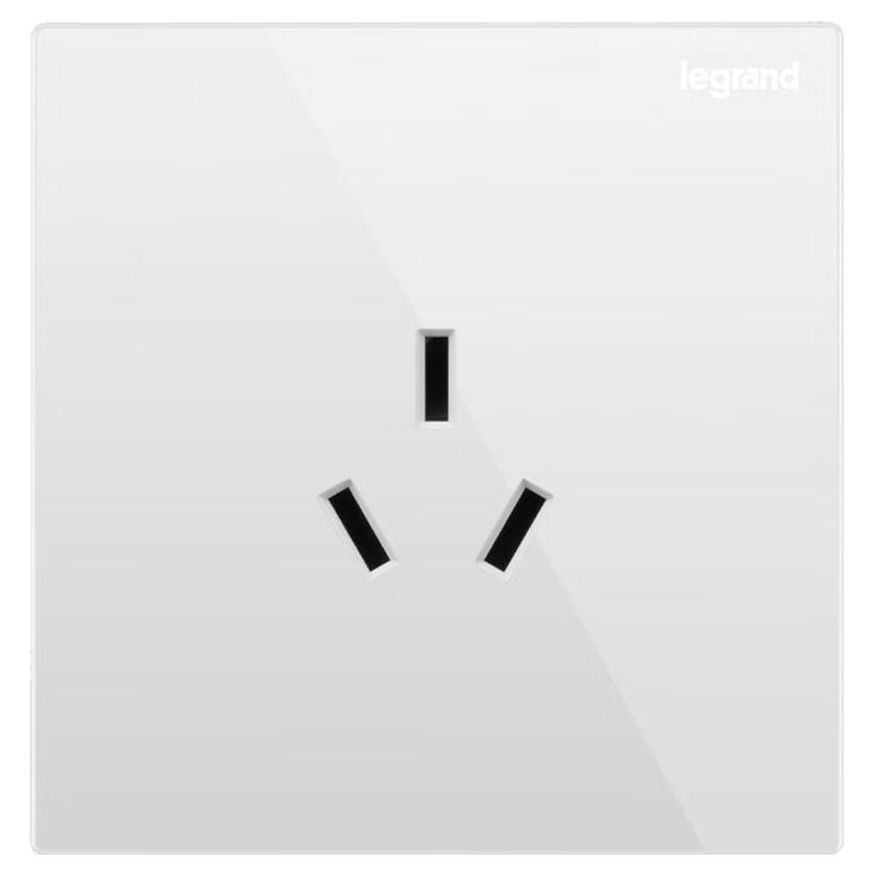 LEGRAND Switch Socket Panel, Wall Socket, Shidian Magnolia White, 86 Type 10A Three-Hole Socket