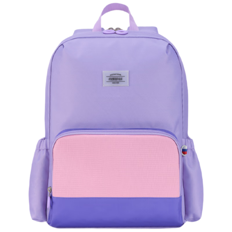 AMERICAN TOURISTER Girls' Safe Backpack for Grades 1-5, Antibacterial Lightweight School Bag, Large Capacity NK0