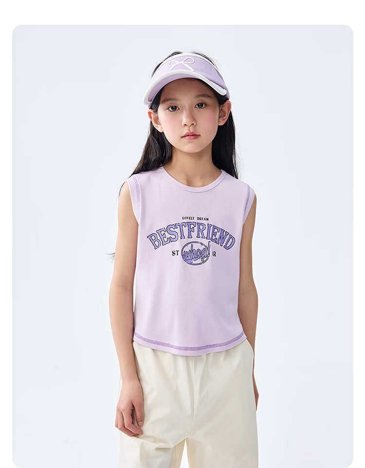 BALABALA Kids Girls Sleeveless Vest 2025 Summer Fashion Sweet Cool Style Top for Older Children 208225122003 15