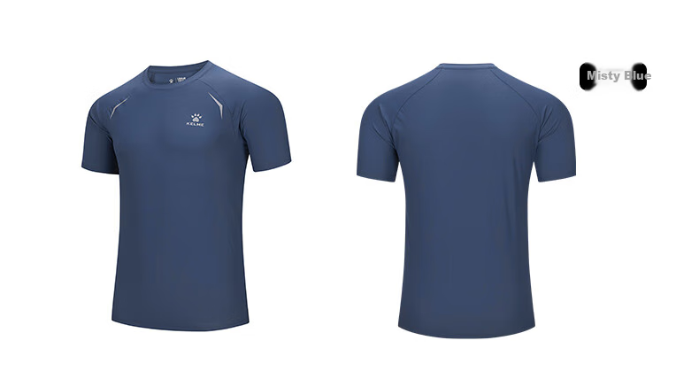 KELME Sports T-Shirt for Men, New Summer Outdoor Running Fitness Training Breathable Cool Sun Protection Short-Sleeve Top 23