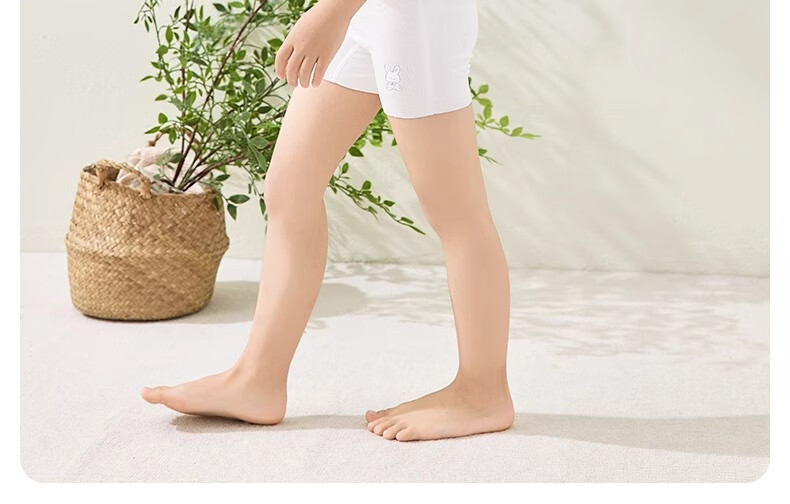 Niduoxiong Girls' Safety Shorts, Summer Thin Modal Underwear for Girls, Anti-Exposure Two-In Base Layer Pants 42