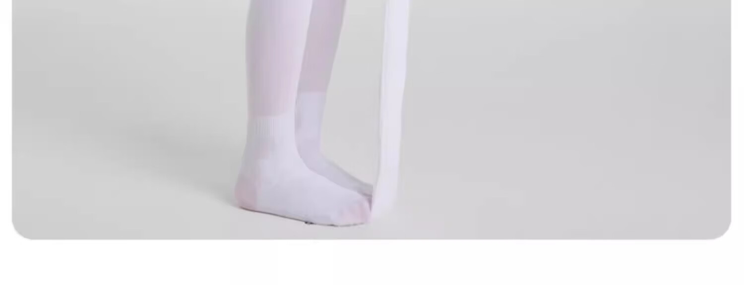 Dingguagua Children's Dance Tights for Girls, Professional Stockings for Practice, White Leggings, Spring And Summer Thin Style 5