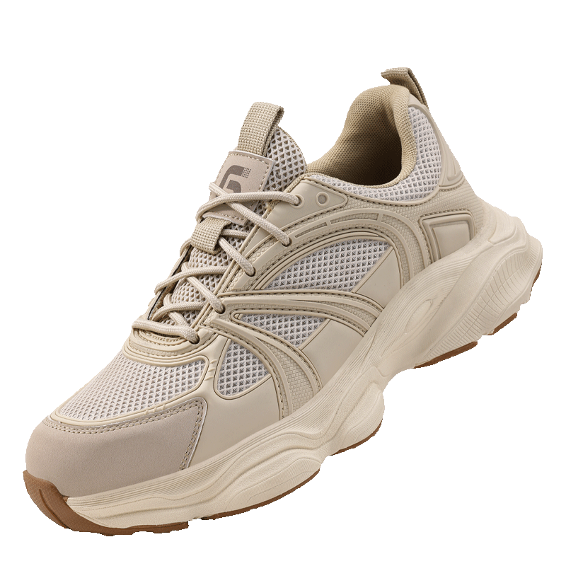 JUNBU Safety Shoes for Men, Steel Toe Cap, Anti-Smashing, Puncture-Resistant, Ultra-Light, Breathable, Comfortable, Construction Site Work Shoes 5008 Size 43