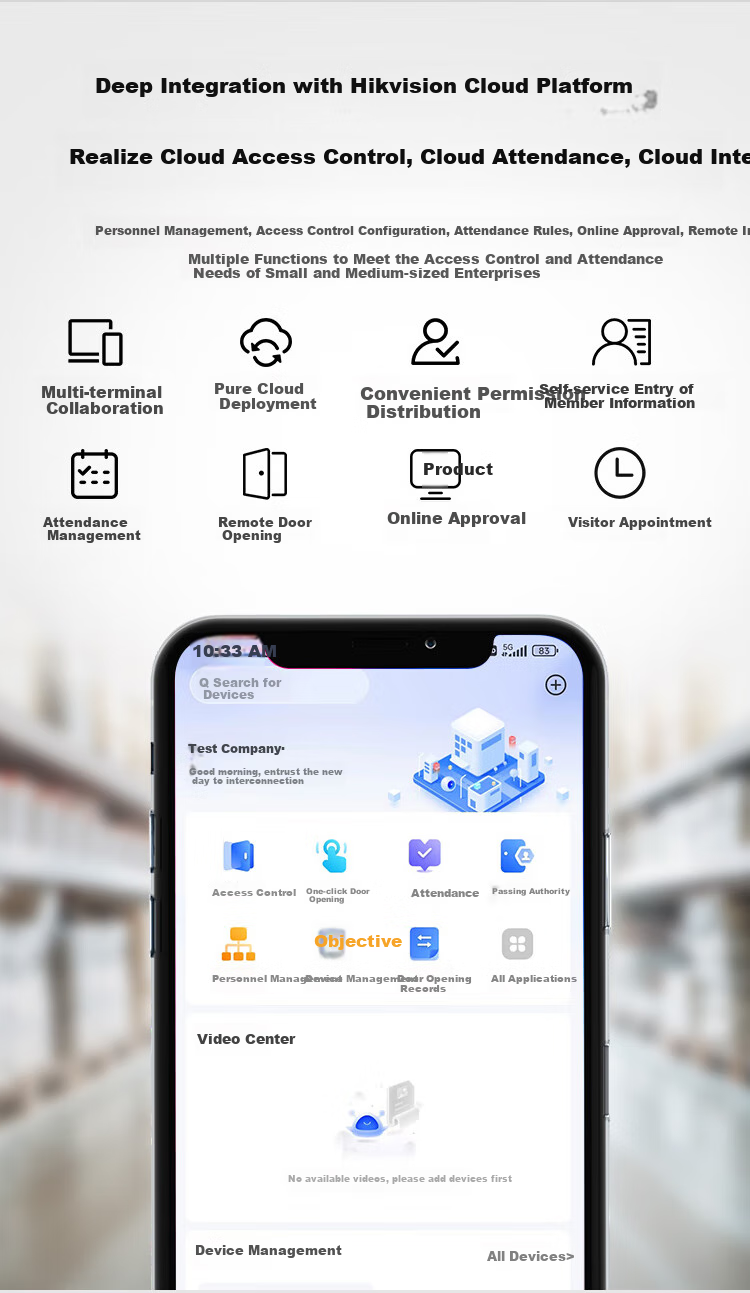 HIKVISION Attendance Machine And Access Control All-In WiFi Version, 2.4-Inch Facial Recognition And Fingerprint Smart Clock-In Device, Mask Detection, White Light Fill-In D14 PLUS 4