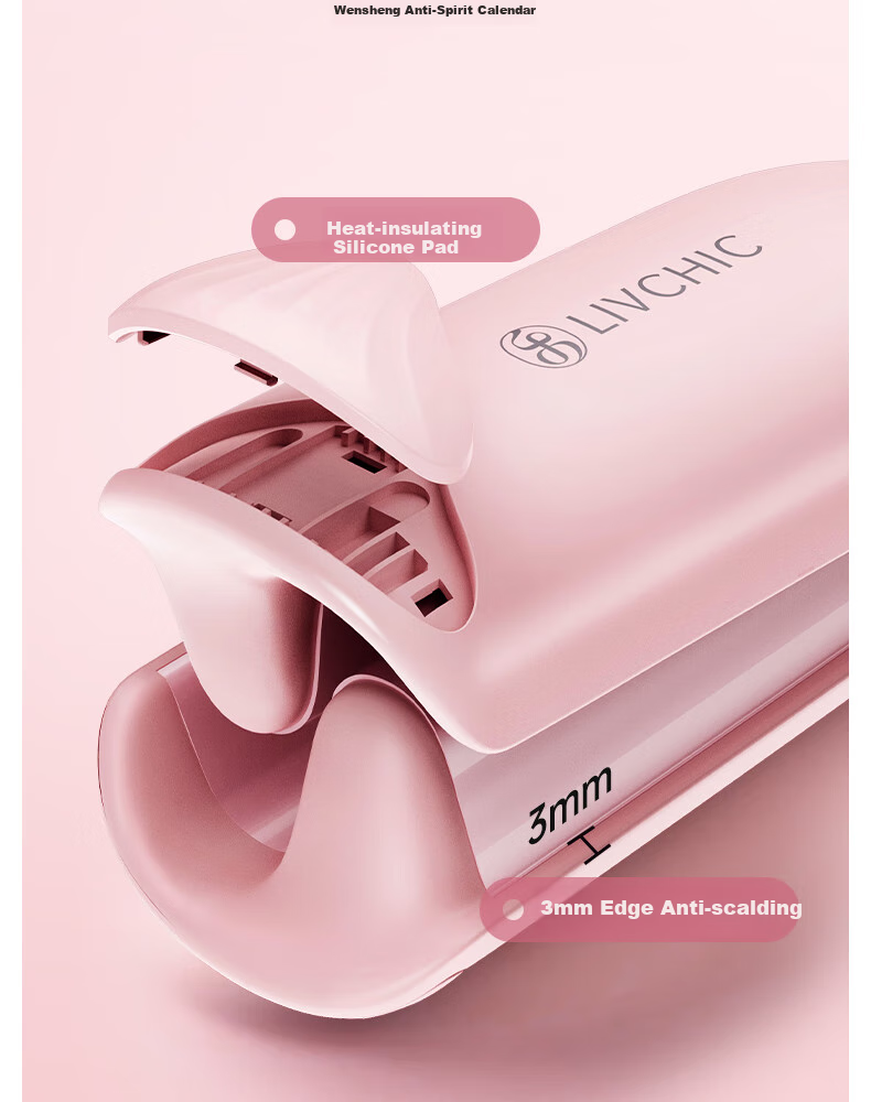 LivChic Egg Roll Hair Curler, 32mm Volumizing Egg Roll Clip, French-Style Egg Roll Curler, Big Wave Hair Tool, Hair Clipper, Straightening Iron, 520 Gift, Purple S3 II 18