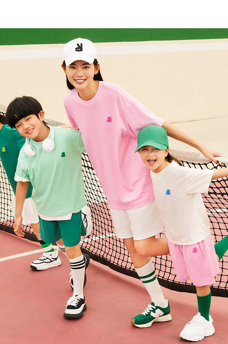 Annil Children's Clothing, Boys And Girls Short-Sleeve T-Shirt, Antibacterial Long-Staple Cotton, Summer Fashion, Pure Cotton, Casual Round Neck, Loose Fit, Nebula Blue 28