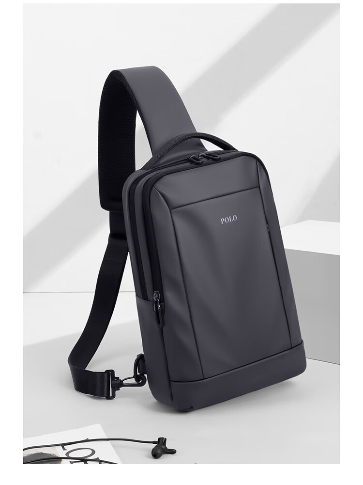 POLO Chest Bag, Men's Multifunctional Crossbody Bag, Shoulder Bag, Sports Messenger Bag, Commuter IPad And Phone Bag, Lightweight Small Backpack 8