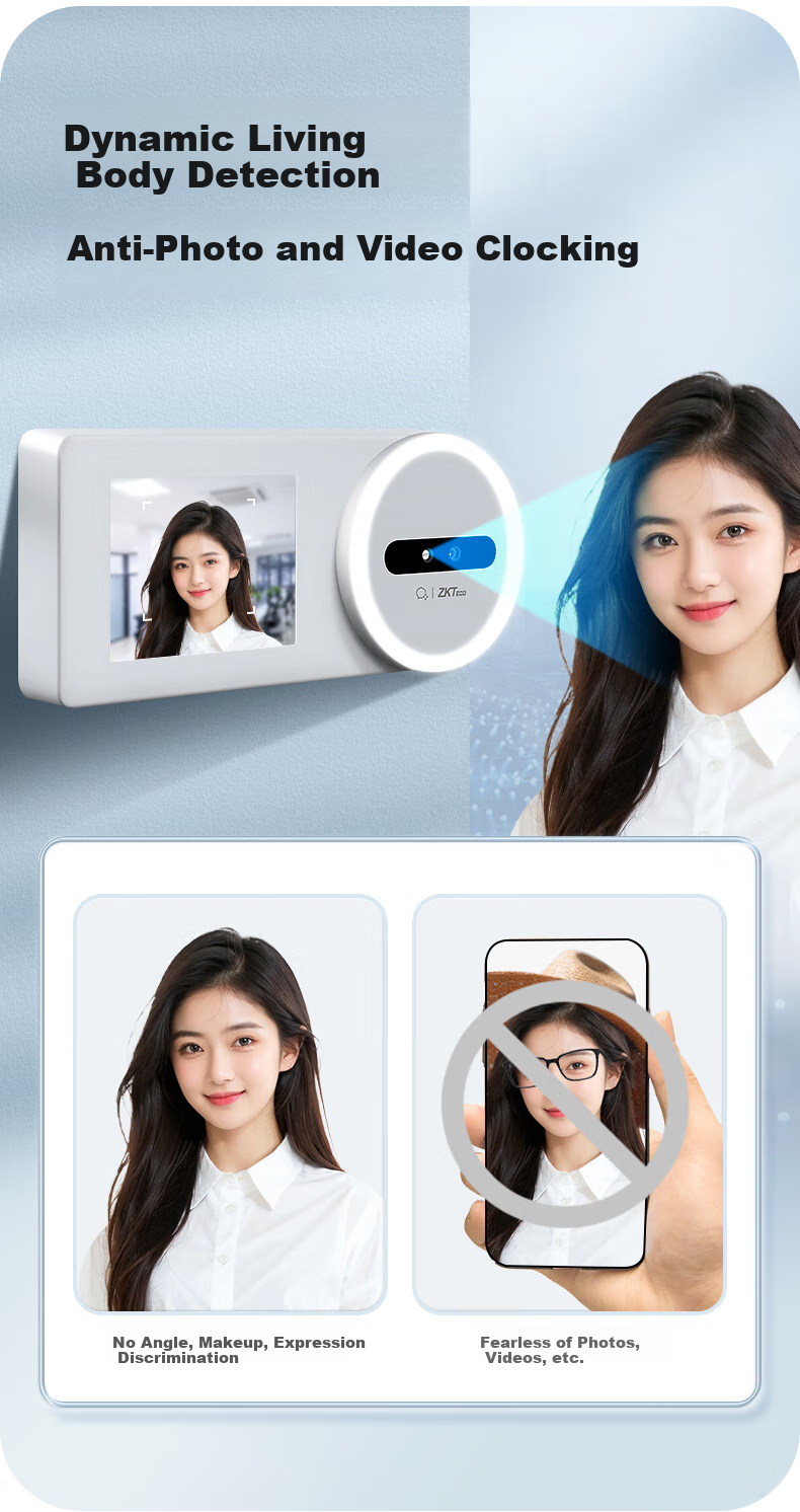 Enterprise WeChat Attendance Machine Fingerprint Time Clock with Built-in 4G Network Smart Cloud Attendance Device Employee Check-in and Check-out Fingerprint Punch Card Machine 8