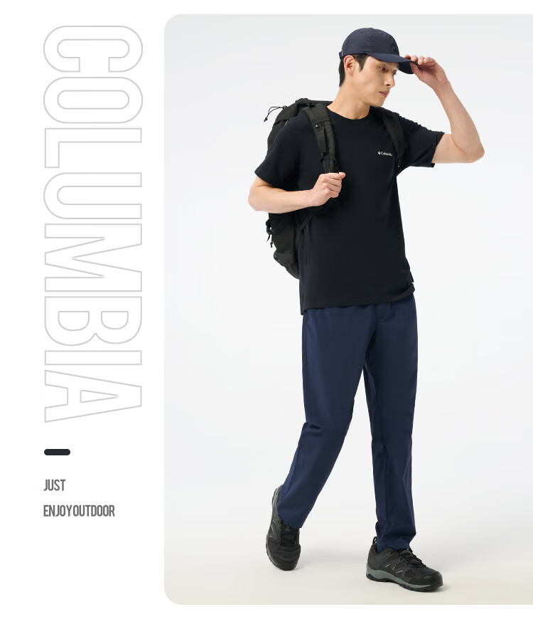 Columbia Men's T-Shirt 26 Spring Summer Outdoor Casual Sports Comfortable Cotton Breathable Short Sleeve AE8963 011 19