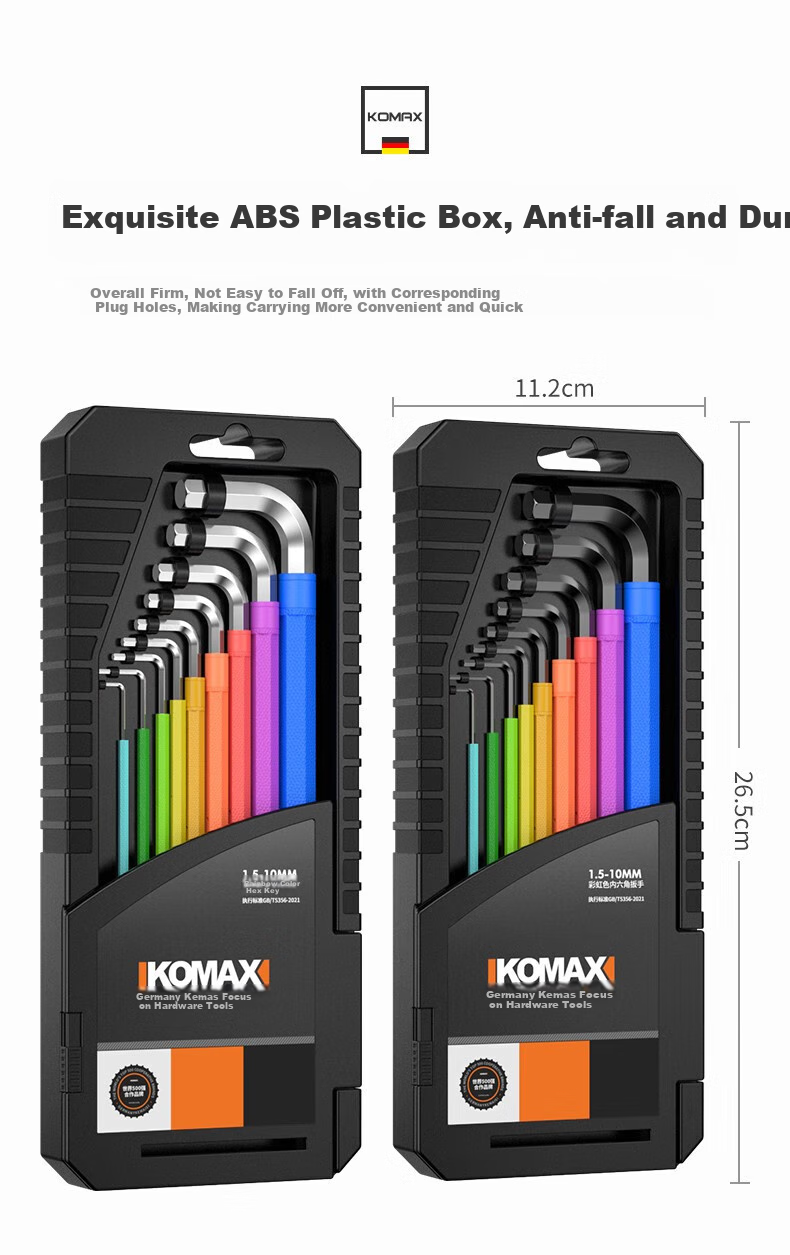 KOMAX Hex Key Set, Universal Star Wrench, Hexagonal Screwdriver Tool, Extended Hexagonal 17
