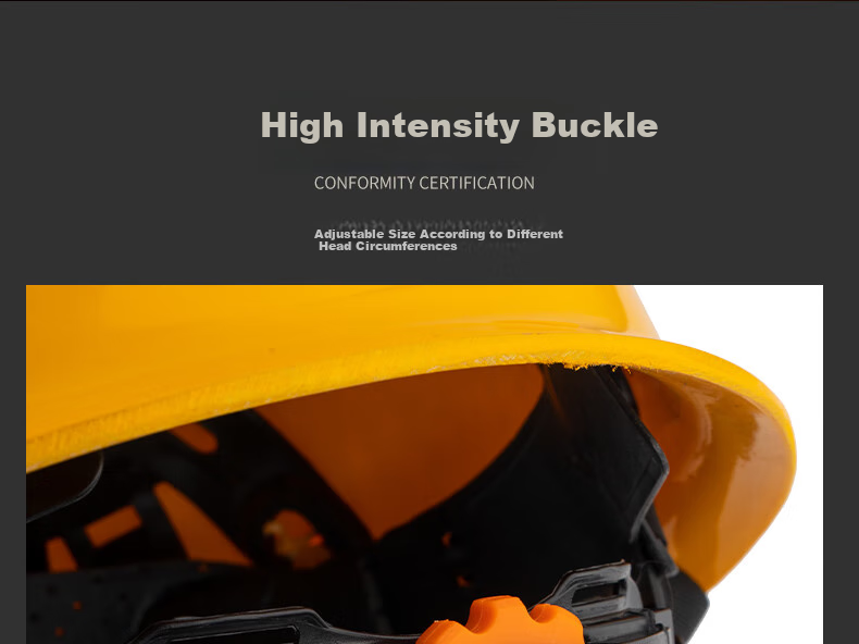 Geermu Safety Helmet, Round Top Hard Hat for Construction Workers, Fiberglass GM737 Red 1 Piece Hat 5