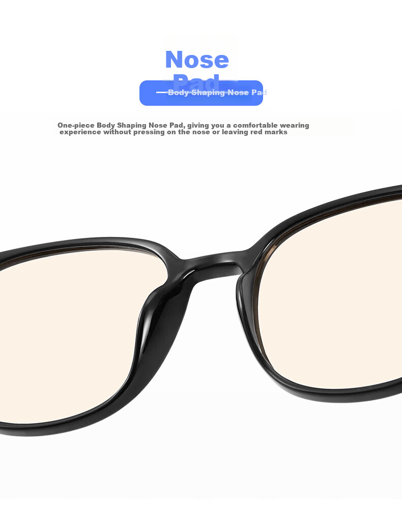 Bertha American Imported Material Anti-Blue Light Radiation Protection Black Lens Glasses for Women, UV Protection for Phone And Computer Use, Non-Prescription Post-Surgery 22