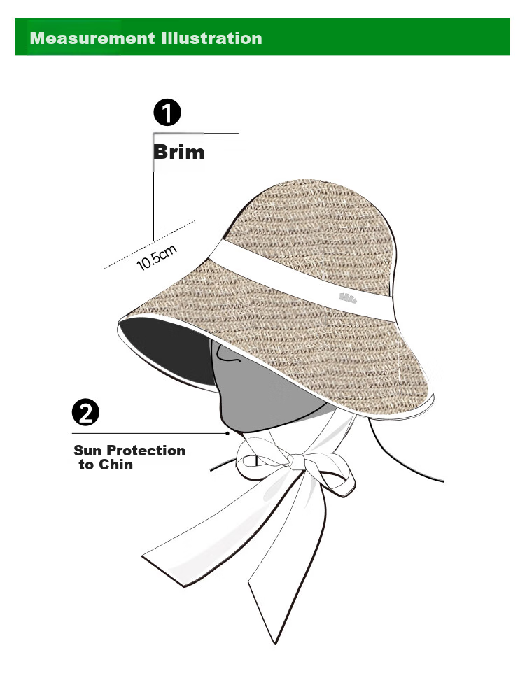 Beneunder Sun Hat for Women, Straw Hat, Sun Protection Hat, Portable Ribbon Hat, Egg Roll GP745 Gray 14