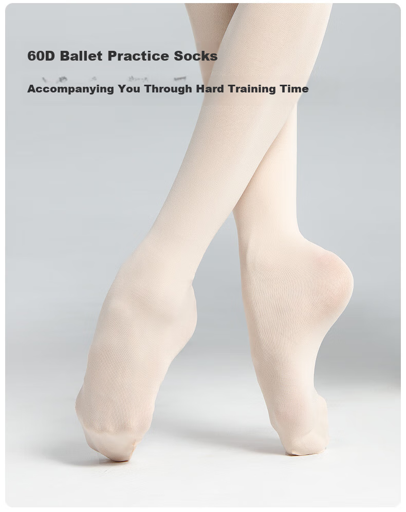 Bowuwuyuan Dance Tights 60D Adult Women's Ballet Practice Stockings White Pantyhose Ballet Dance Socks Stockings Autumn Seaso 2