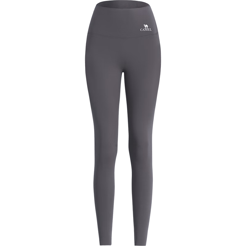 CAMEL Sun Protection Shark Leggings for Women, Elastic Yoga Fitness Running Sports Pants Y25CY1L7005A5, Moon Rock Gray, L