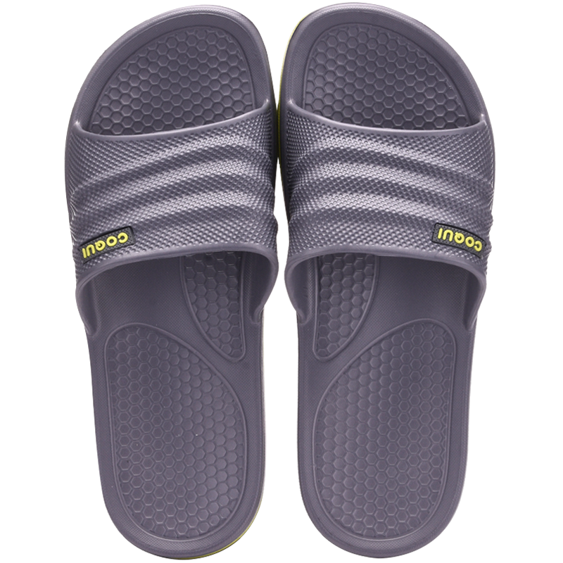 Coqui Slippers for Men, Couples' Home Wear, Lightweight, Soft And Comfortable, Bathroom Sandals, Men's Style, Meteor Gray, Size 40-41, CQ7922