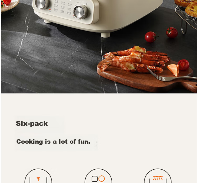 Joyoung Household 2200W High-Power Electric Griddle Breakfast Machine for Frying, Baking, Steaming, Boiling, Hot Pot, Detachable Lower Plate, Multi-Functional Cooker JK28-GK571 11