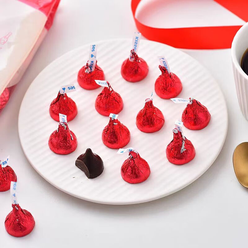 好时 Kisses浓醇黑巧克力 500g 糖果零食 婚庆喜糖 生日礼物 送女孩