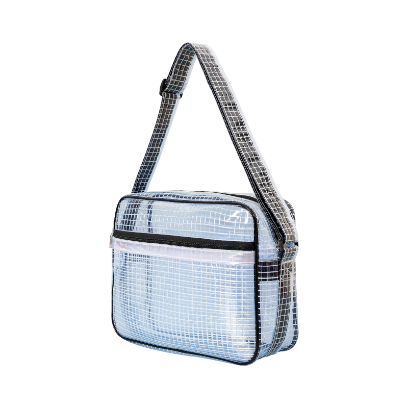 WK Anti-Static PVC Dust-Free Tool Bag Cleanroom Waterproof Transparent Crossbody Double Shoulder Backpack 12-inch Full PVC Shoulder Bag