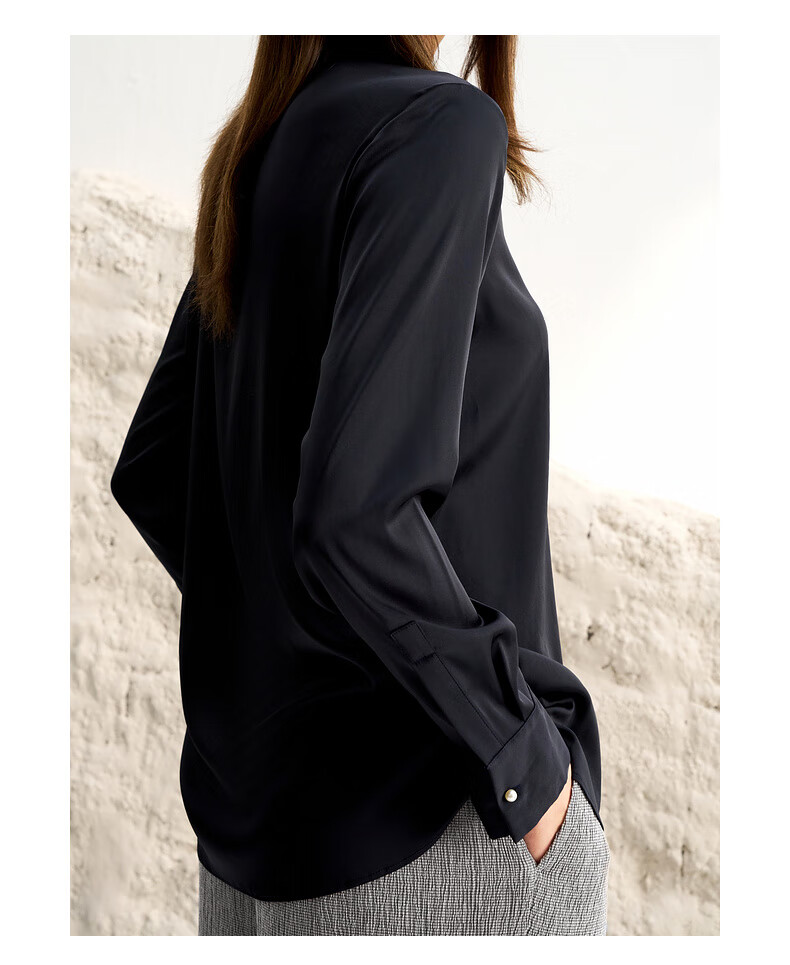 G2000 [Smooth Color Linen/drape] Women's Spring And Summer Elegant Comfortable Commuter Casual Shirt, Linen Color, XS/32 10