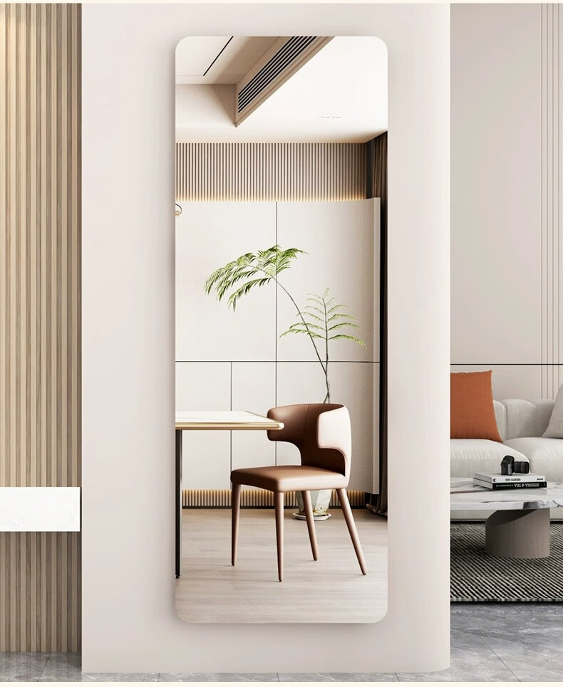 Yimo Acrylic Soft Mirror Wall Sticker Self-Adhesive Full-Length Dressing Mirror No Drilling Home Use HD Mirror 40*150cm 3