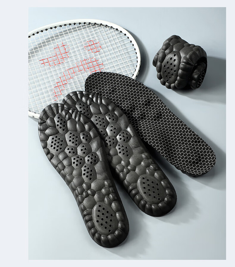 FOOTOPPO Graphene Deodorizing Sports Insoles for Men Sweat-Absorbing Odor-Resistant Breathable Antibacterial Soft Elastic Shock-Absorbing High-Elasticity Insoles 13