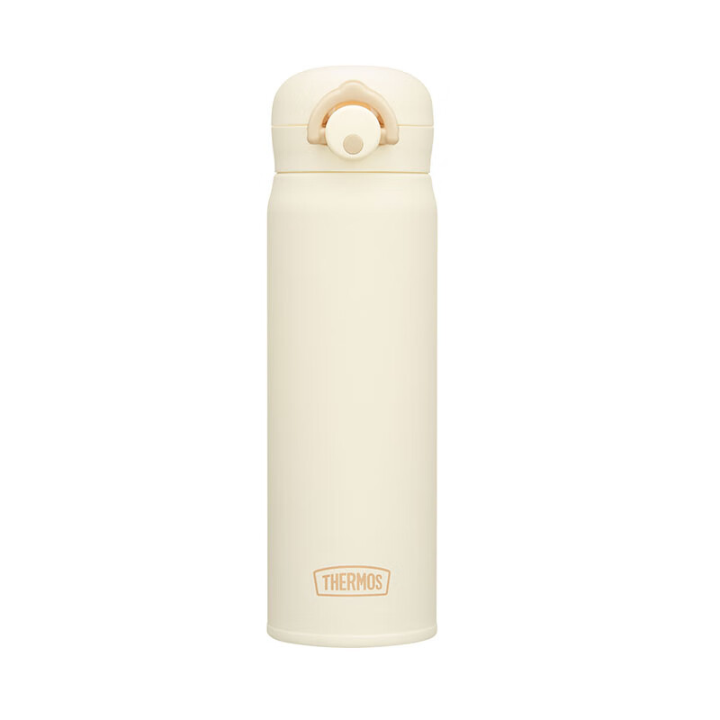 Детская термокружка THERMOS, 316L нержавеющая сталь, крышка-клапан, прямой питьевой режим, 500 мл, белая