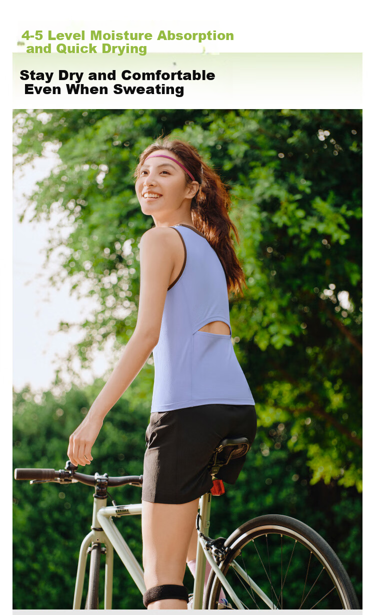 Beneunder Women's Tank Top Slim Fit Quick-Dry Sports Vest Outerwear Base Layer CC957 Dark Black S 10