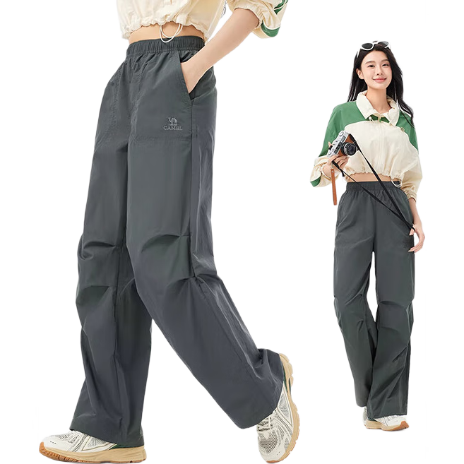 CAMEL Wang Junkai Edition Outdoor Casual Pants Men Spring Summer Quick-Dry Functional Hiking Pants American Paratrooper Work Pants