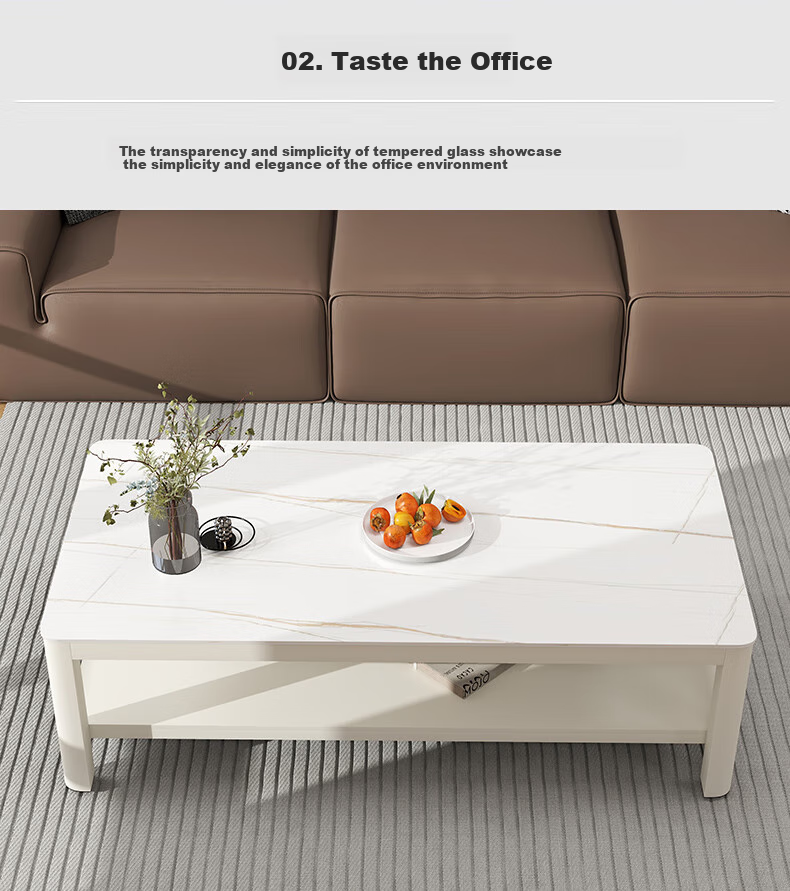 Fanshe Coffee Table, Living Room Tea Table, Office Coffee Table, Small Apartment Glass Sofa Table, Modern Minimalist Tea Table 6