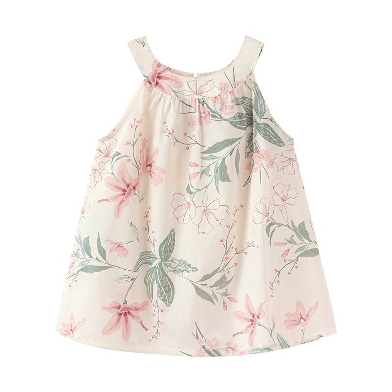Babylove Baby Girl Summer Thin Cotton Halter Dress Sweet American Style Princess Dress Cool Summer Outfit