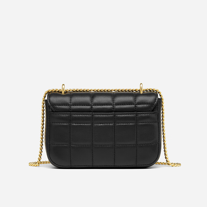 HR Handbag, Women's Quilted Chain Bag, Top-Grain Leather Shoulder Crossbody Bag, Small Square Bag, Birthday Gift