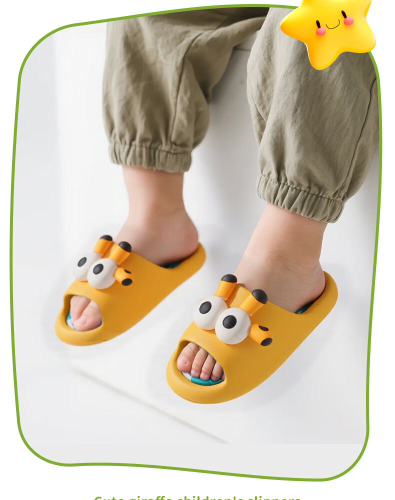 FOOTOPPO Children's Sandals, Boys' Slippers, Squishy Feeling, Baby Non-Slip Slippers, Toddler Summer Sandals for Boys And Girls 13