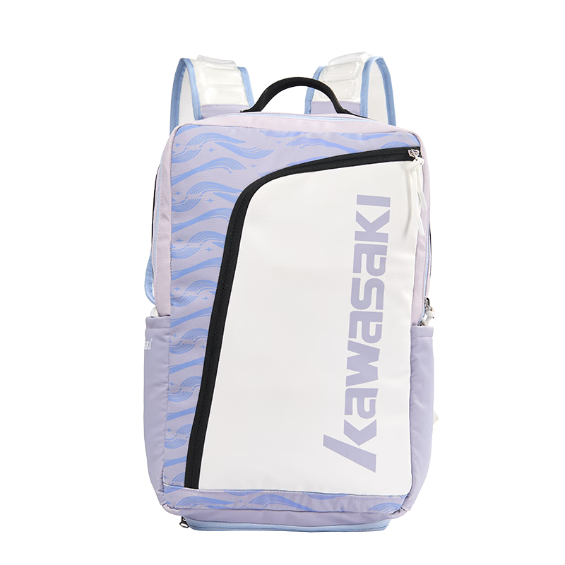 KAWASAKI Badminton Bag, Starry Sky Casual Bag, Large Capacity, Separate Shoe Compartment, Sports Backpack C8238, Purple